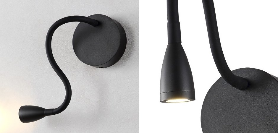 Бра Bent Black Sconces