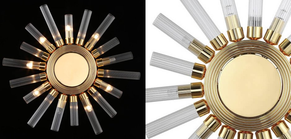 БРА Art Deco Sun Light Ceiling