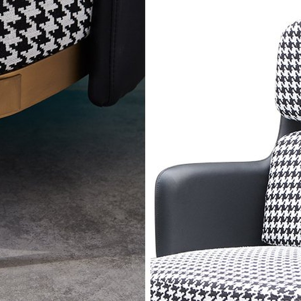 Кресло Pied de poule Gray high Armchair