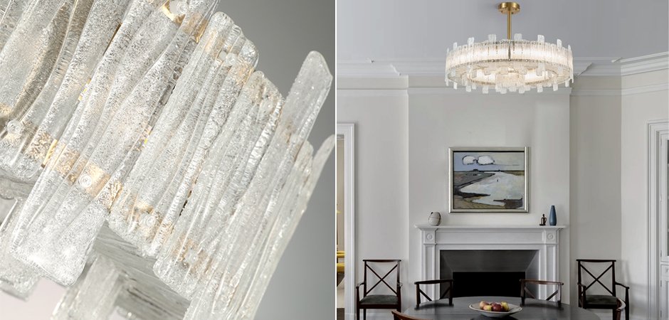 Люстра Circle Cogs Frosty Glass