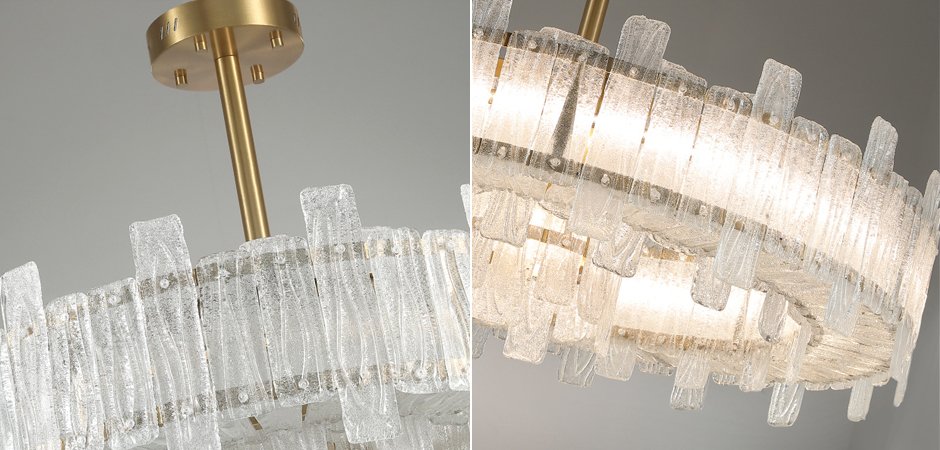 Люстра Circle Cogs Frosty Glass