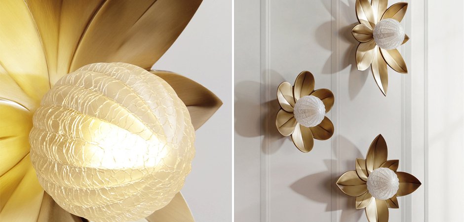 LOTUS Wall Lamp II Бра форме листьев лотоса
