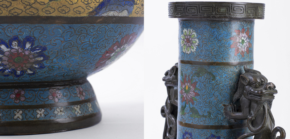 Антикварная Китайская Ваза Бронза