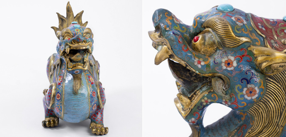 Большой Бронзовый Китайский дракон