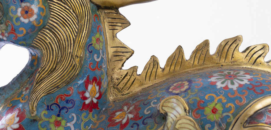 Большой Бронзовый Китайский дракон