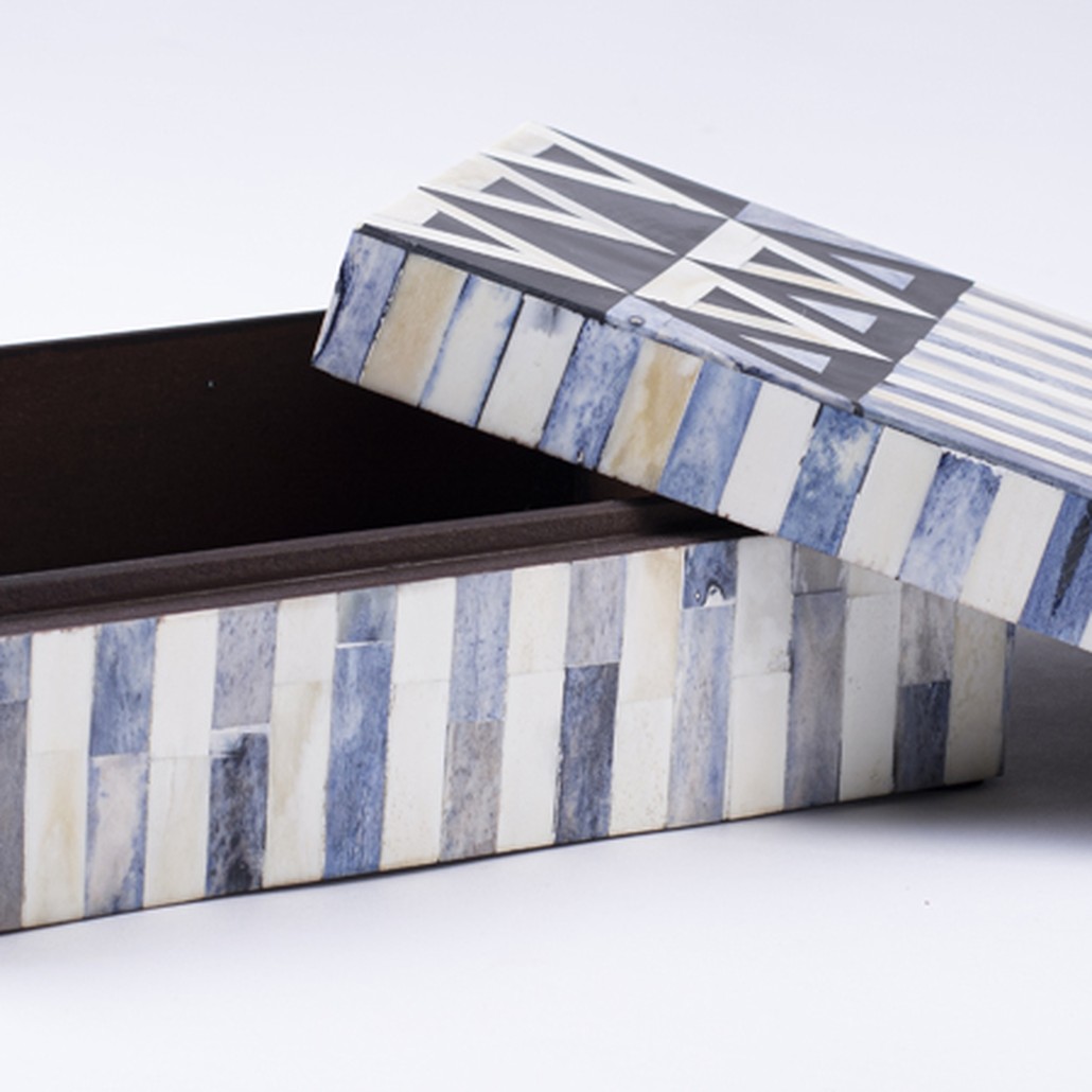 Шкатулка инкрустация костью Okapi Bone Inlay Box