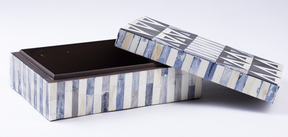 Шкатулка инкрустация костью Okapi Bone Inlay Box