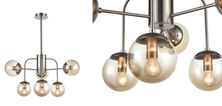 Люстра Amber Balls Chandelier 6