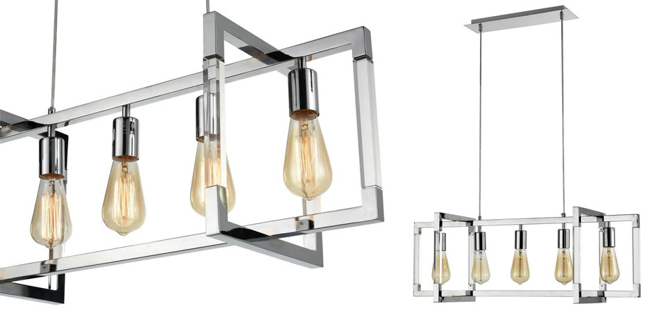 Подвесной светильник Transparent Strips Chromium 5