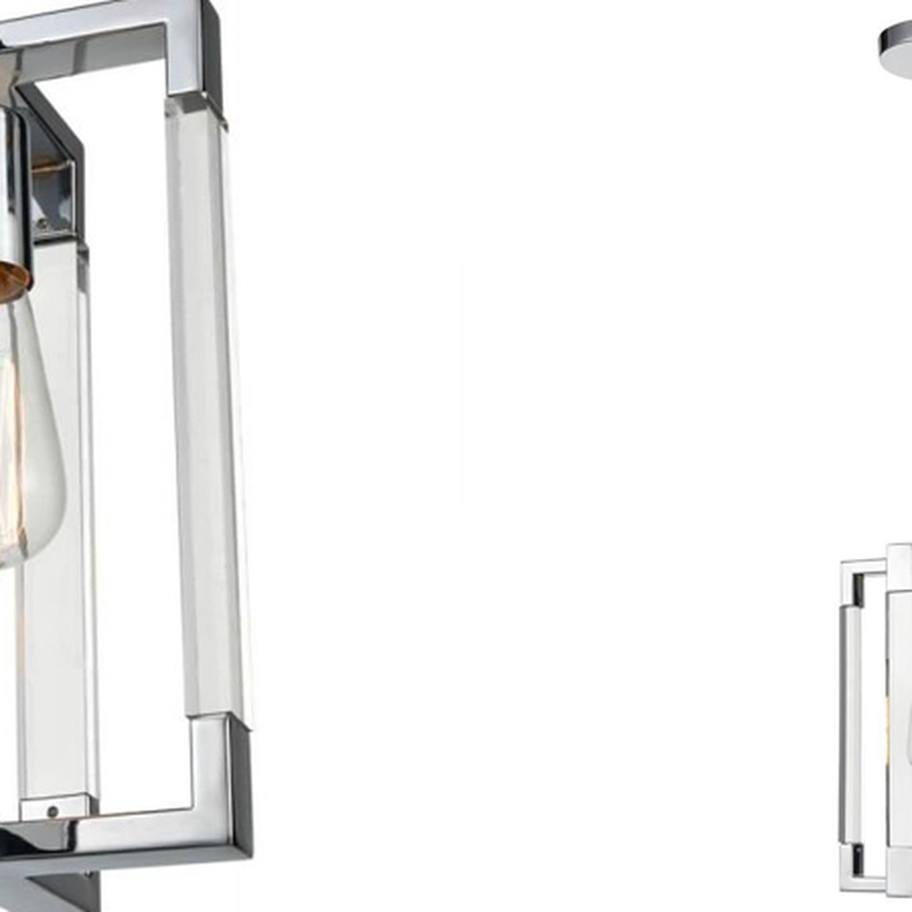 Подвесной светильник Transparent Strips Chromium Frame One