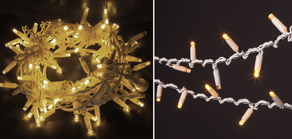 Гирлянда для улицы с Теплым светом