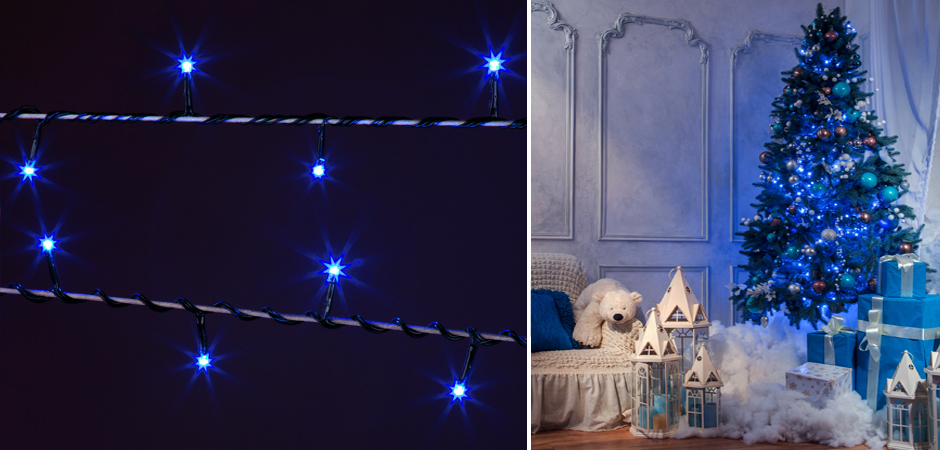 Интерьерная Гирлянда Синие диоды