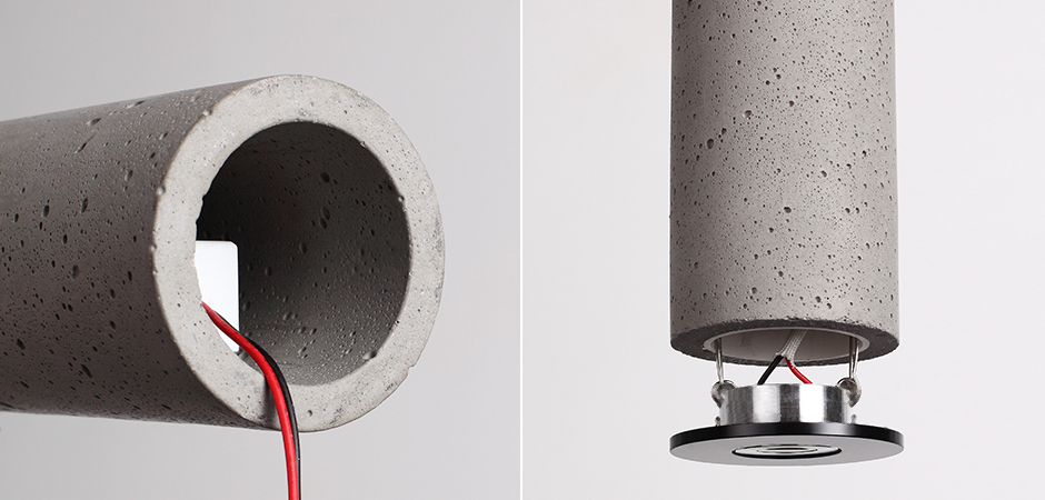 Подвесной светильник Concrete Pipe