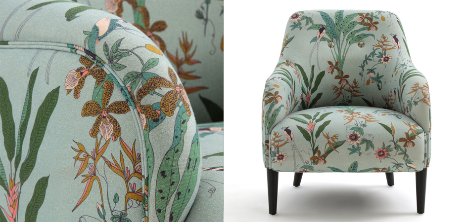 Кресло Lipstick Fauteuil melange lin