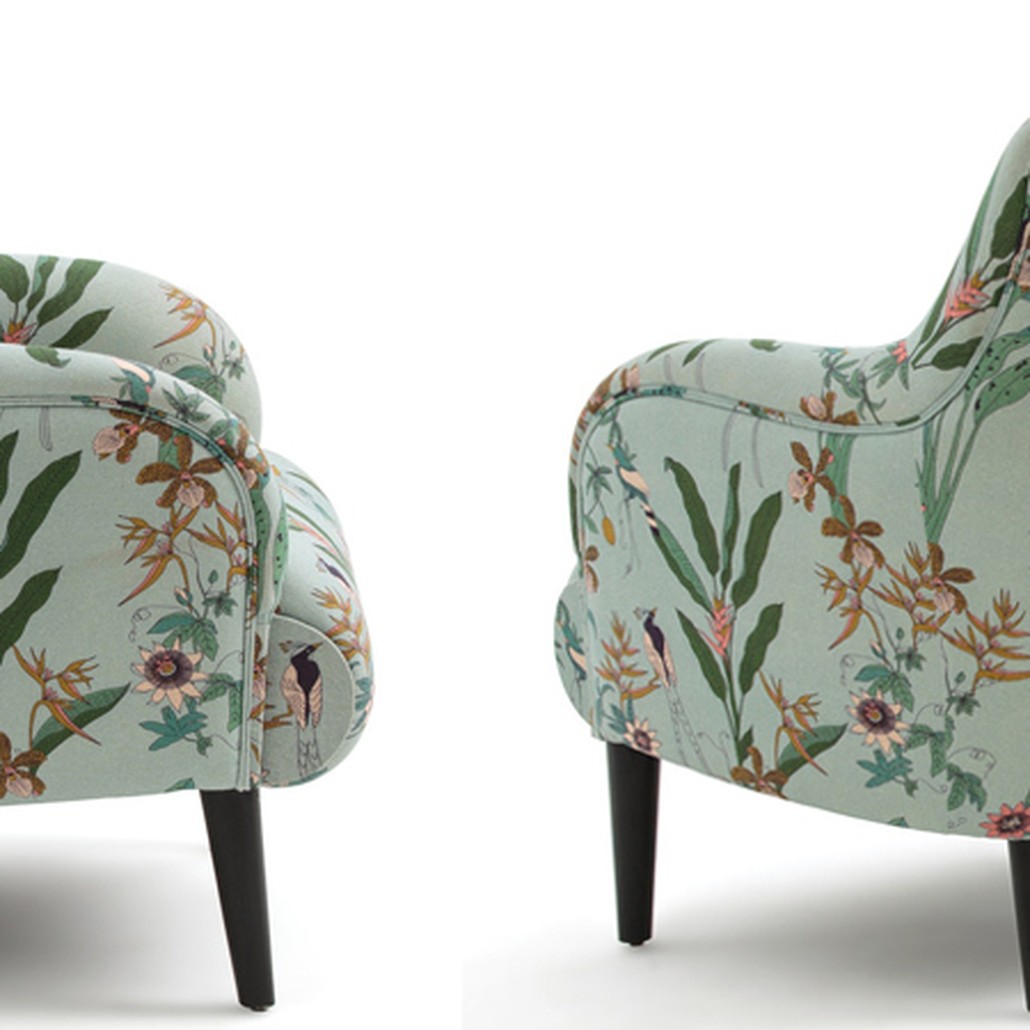 Кресло Lipstick Fauteuil melange lin
