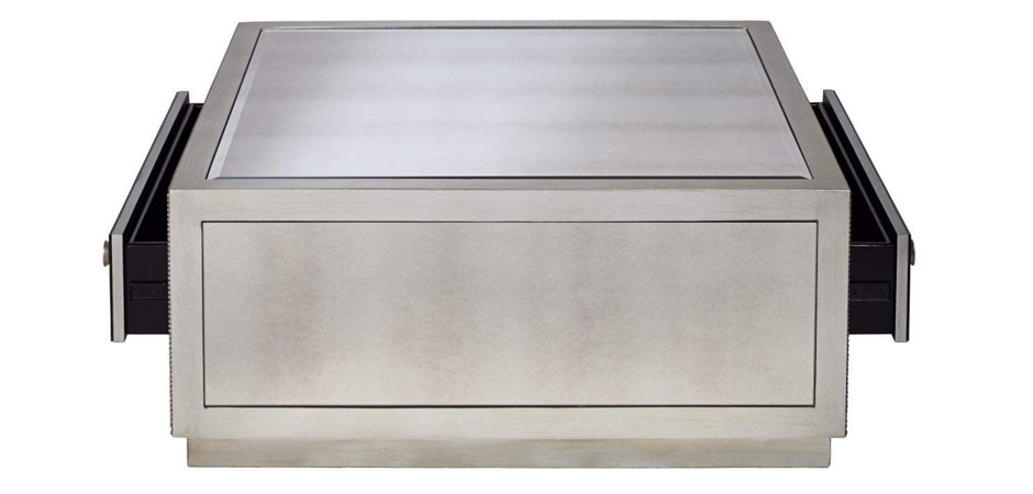 Зеркальный Кофейный стол с двумя ящиками