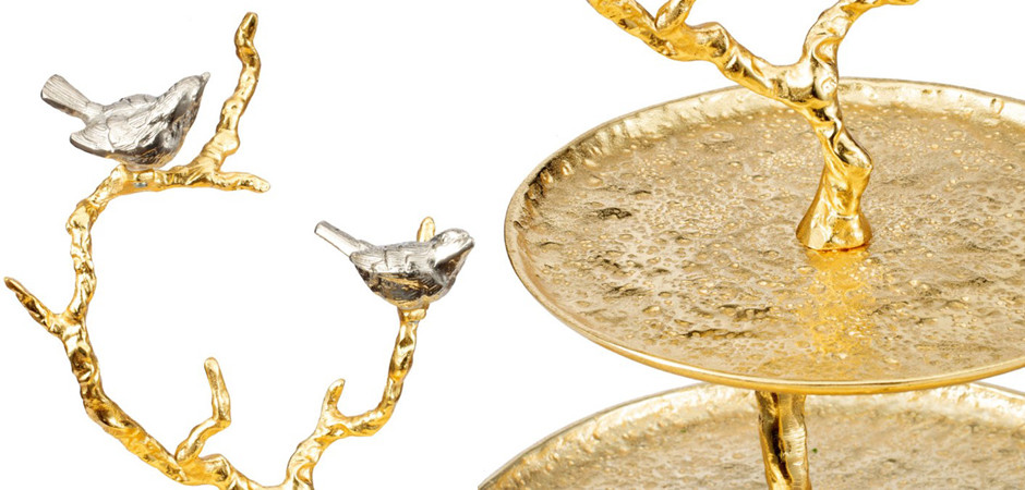 Блюдо двухъярусное Birds on Branches