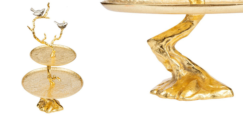 Блюдо двухъярусное Birds on Branches