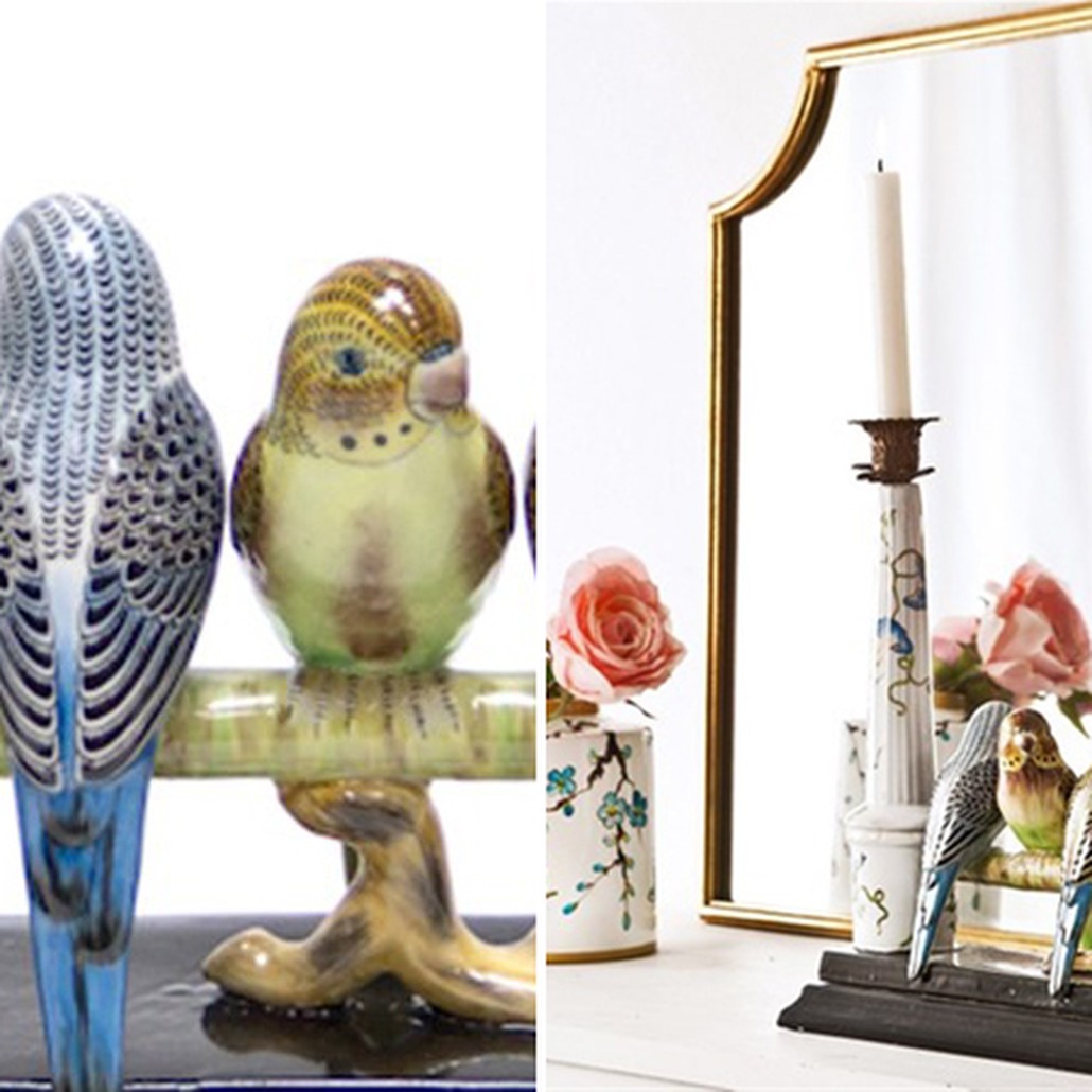 Двойной подсвечник Five Budgies