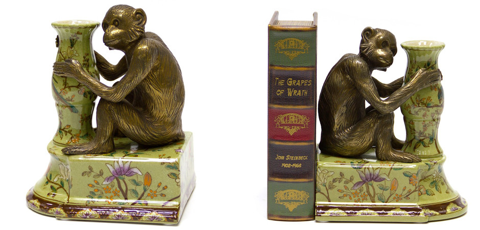 Держатель для книг Bronze Monkeys