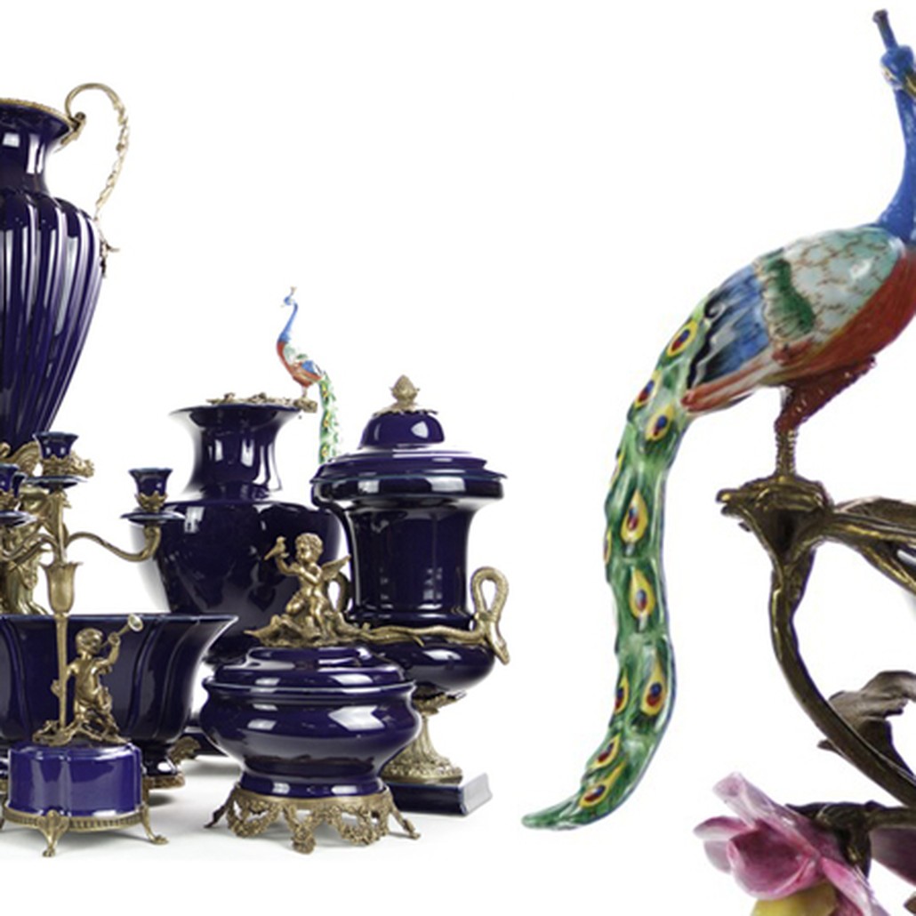 Чаша Deep Blue Peacock Bowl