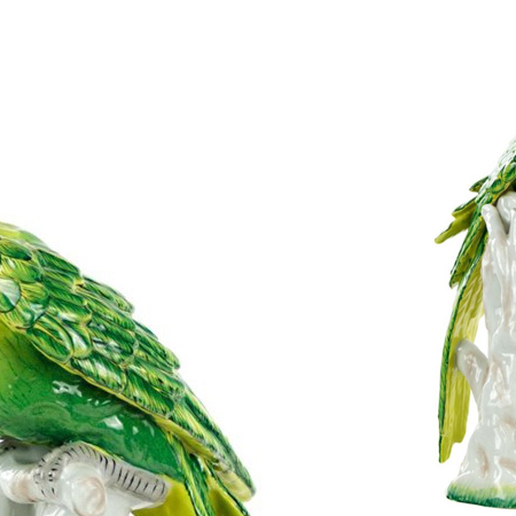 Статуэтка Porcelain Green Parrot