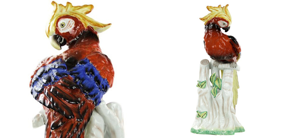 Статуэтка Porcelain Red Parrot