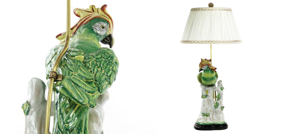 Настольная лампа Green Parrot Lamp