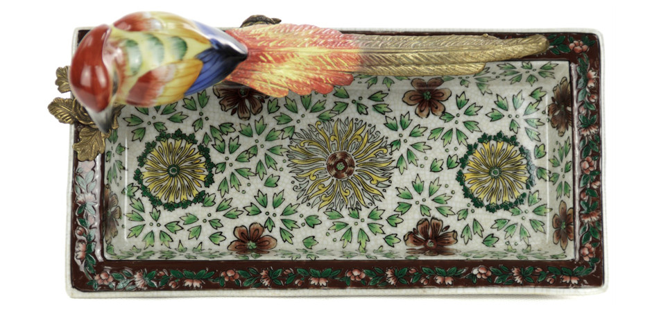 Блюдо Red Yellow Bird