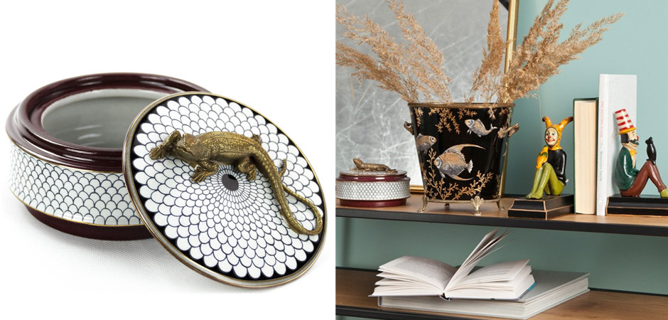 Шкатулка Box Bronze Lizard