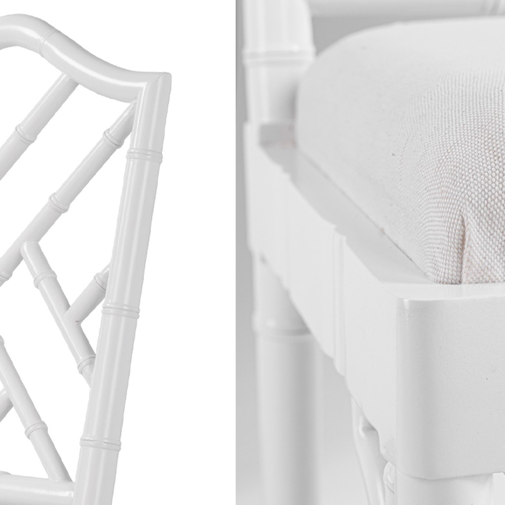 White Chippendale Chair