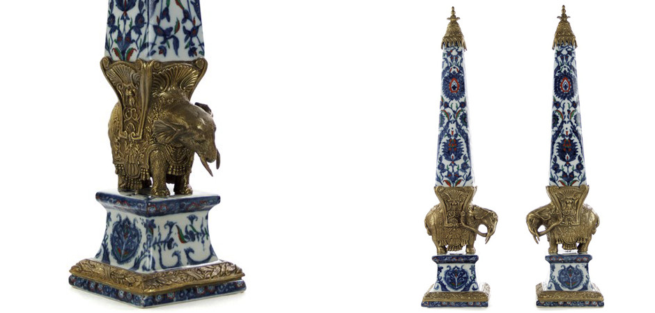 Статуэтка Painted Obelisk Elephant