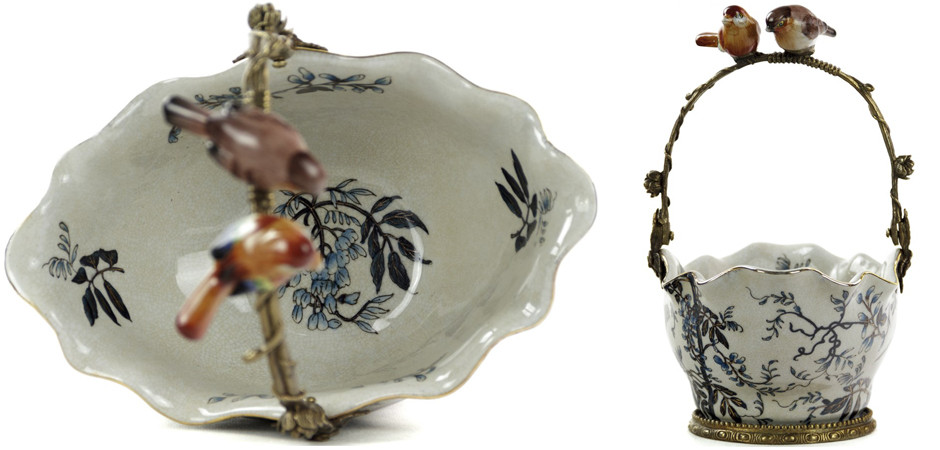 Чаша Basket with Birds on Handle