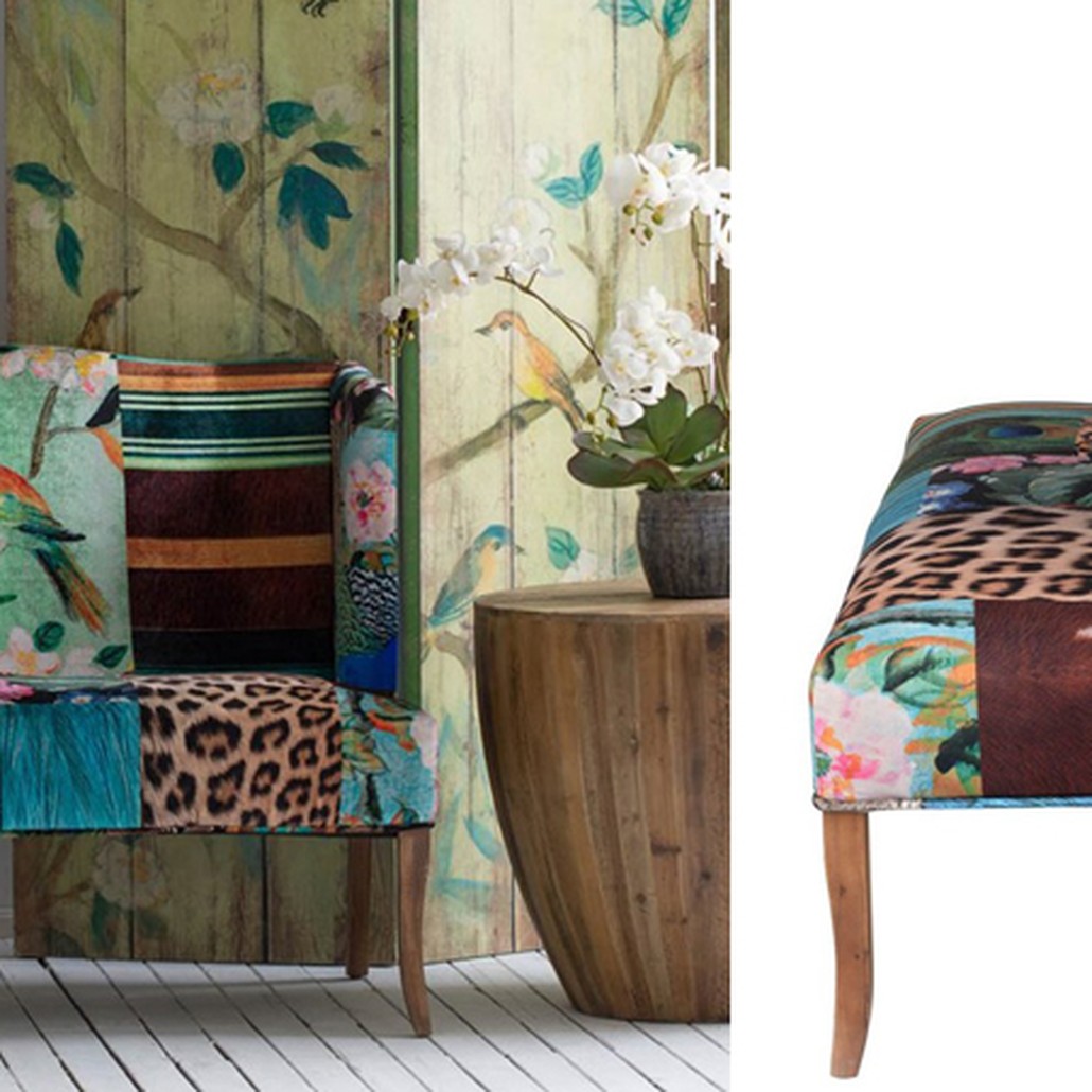 Диван Leopard spots & Bird