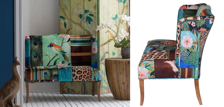 Диван Leopard spots & Bird