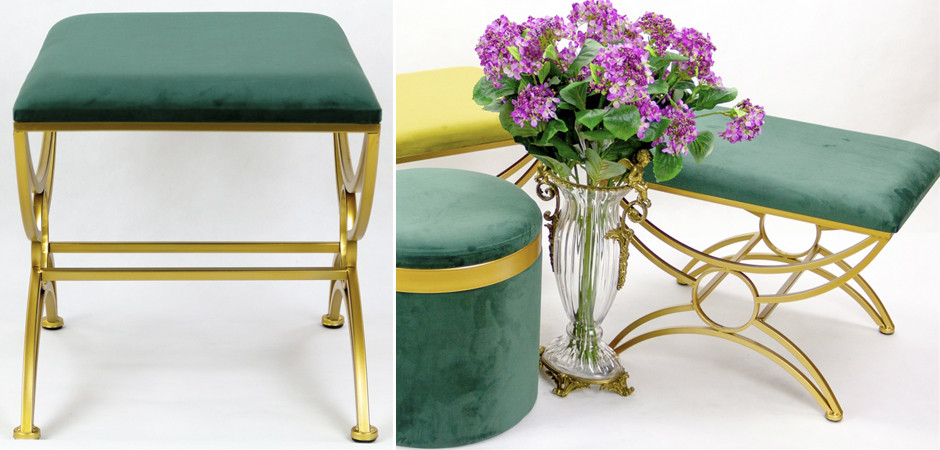 Пуф Art Deco Shapes Emerald