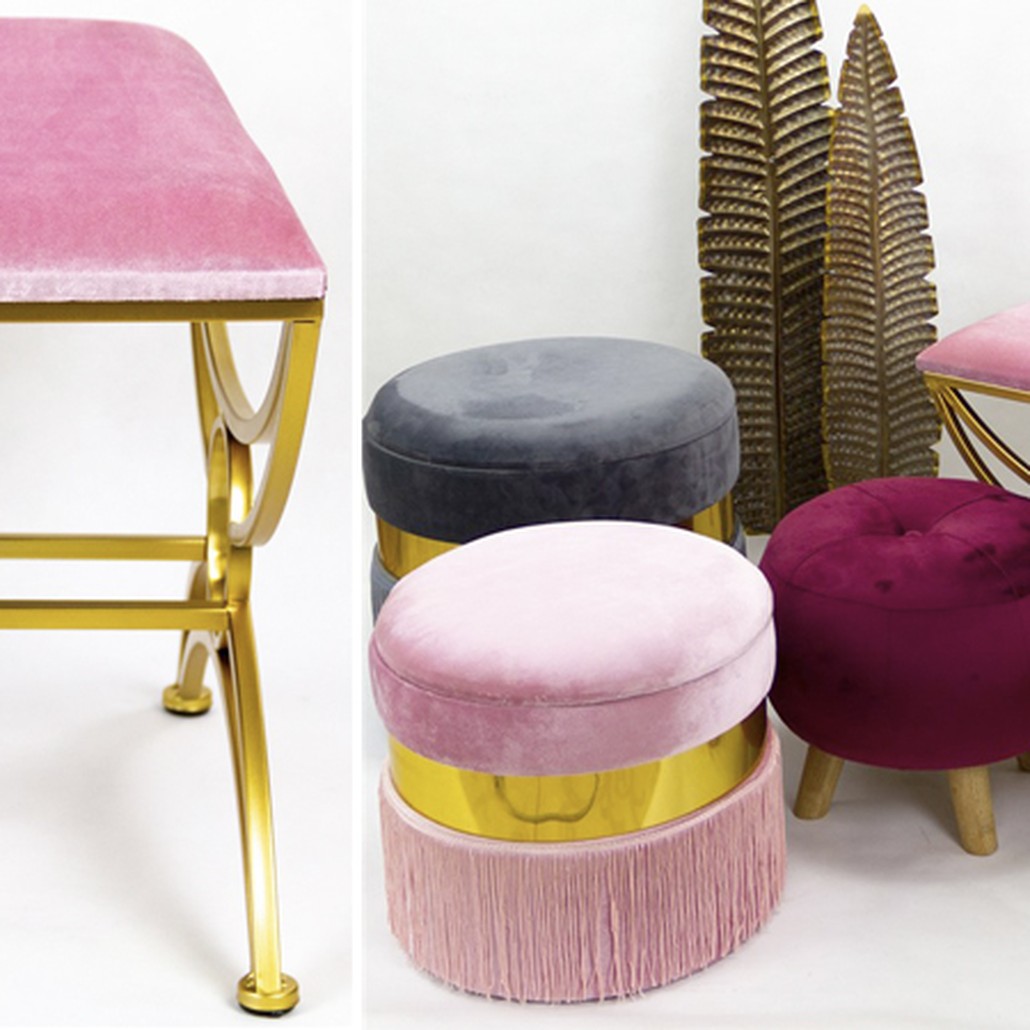 Пуф Art Deco Shapes Pink