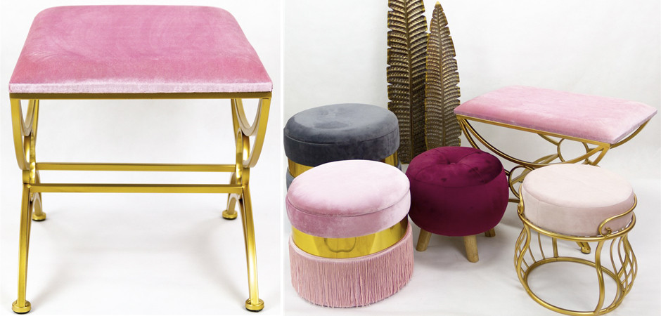 Пуф Art Deco Shapes Pink