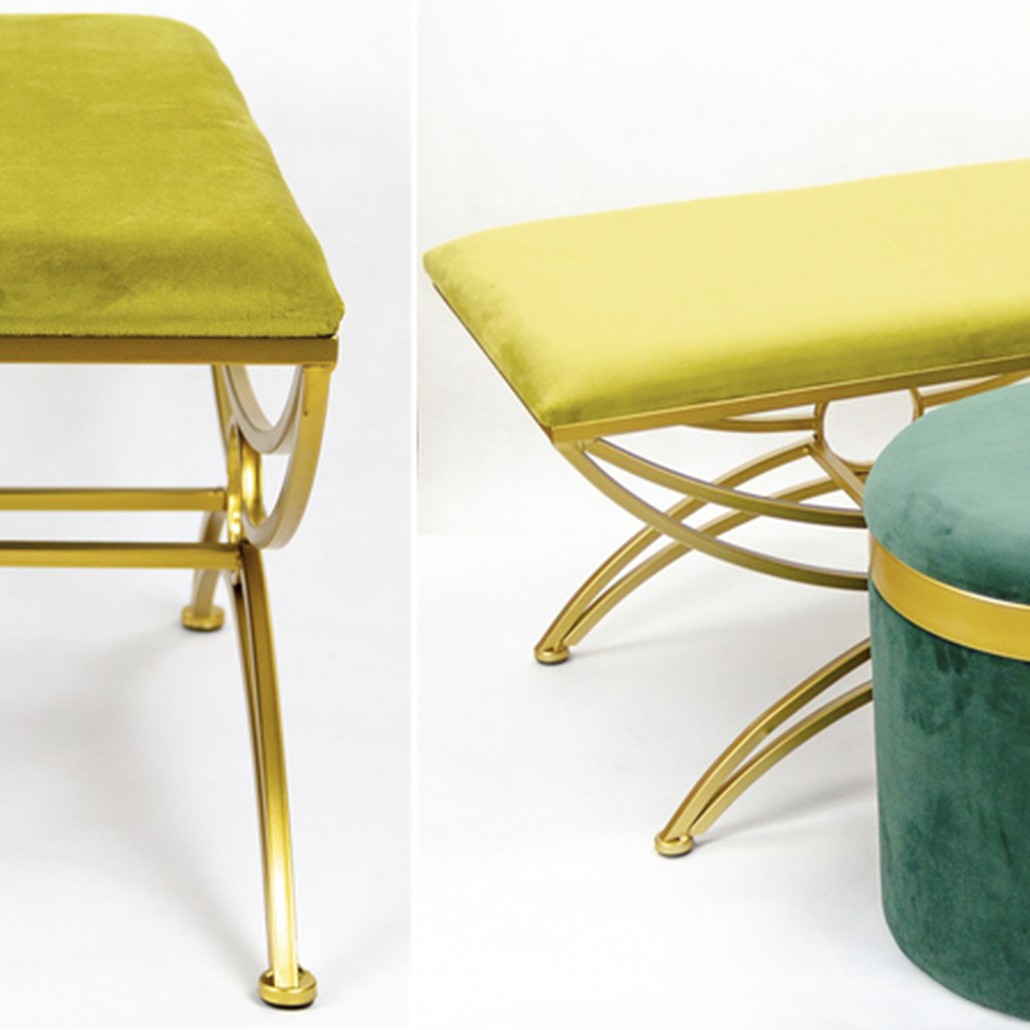 Пуф Art Deco Shapes Yellow