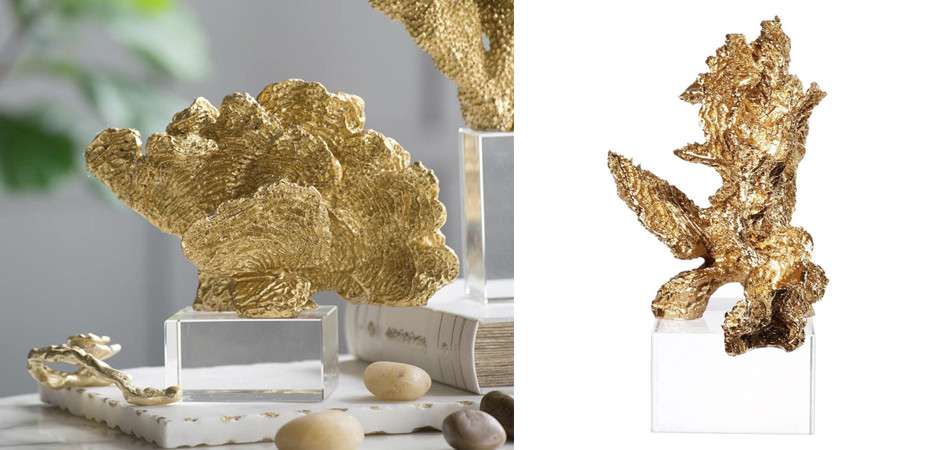 Статуэтка Gold Coral Fan