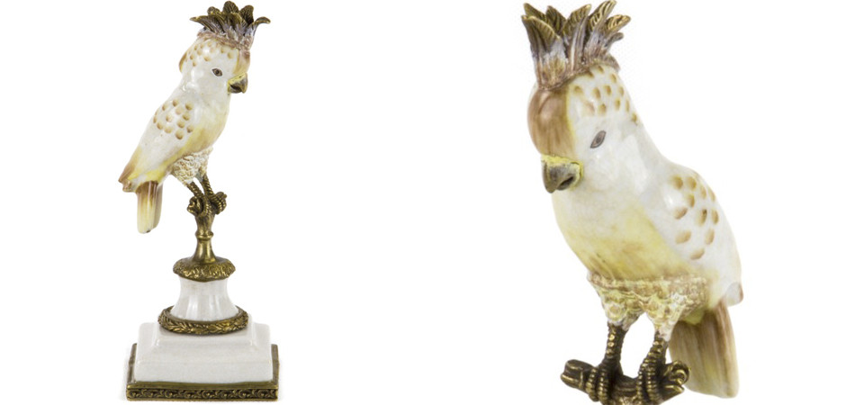Статуэтка White Crested Parrot