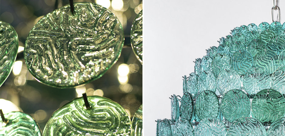 Люстра зеленое стекло Lighting Braithwell Chandelier