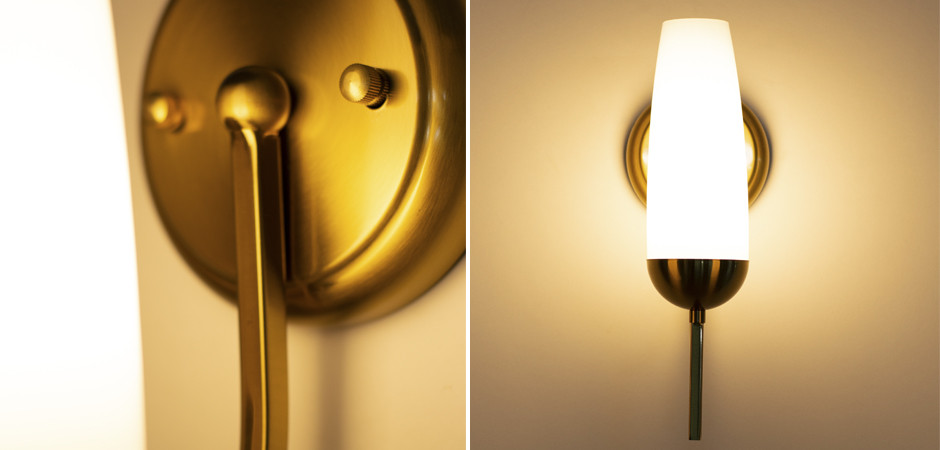 Бра Country Wall Lamp Glass Lampshade