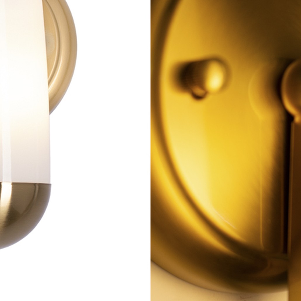 Бра Country Wall Lamp Glass Lampshade