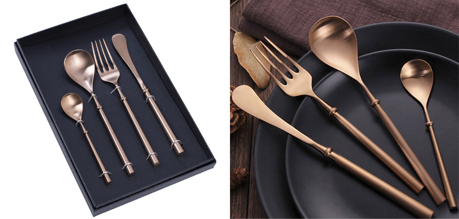 Столовые приборы Ring Handle Copper