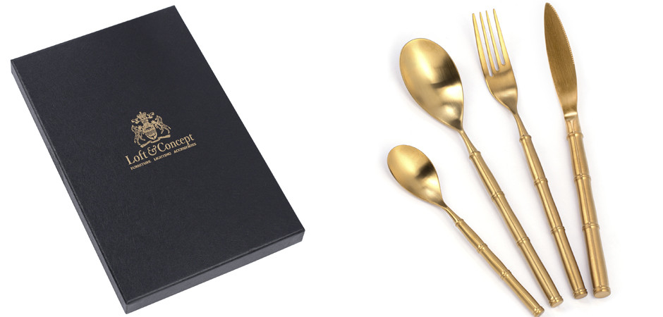 Столовые приборы Bamboo Gold