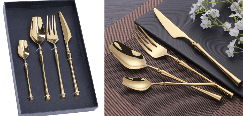 Столовые приборы Soft Forms Gold