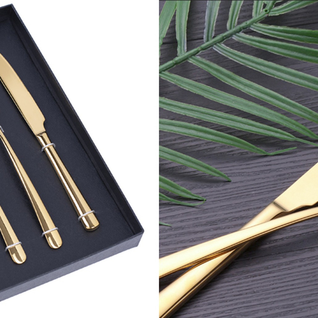 Столовые приборы Minimalism Gold