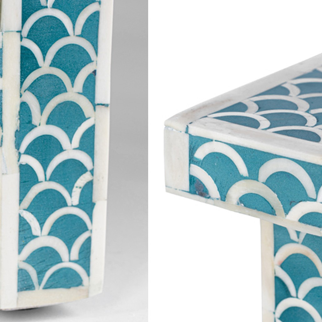 Тумба bone fish scale inlay cupboard