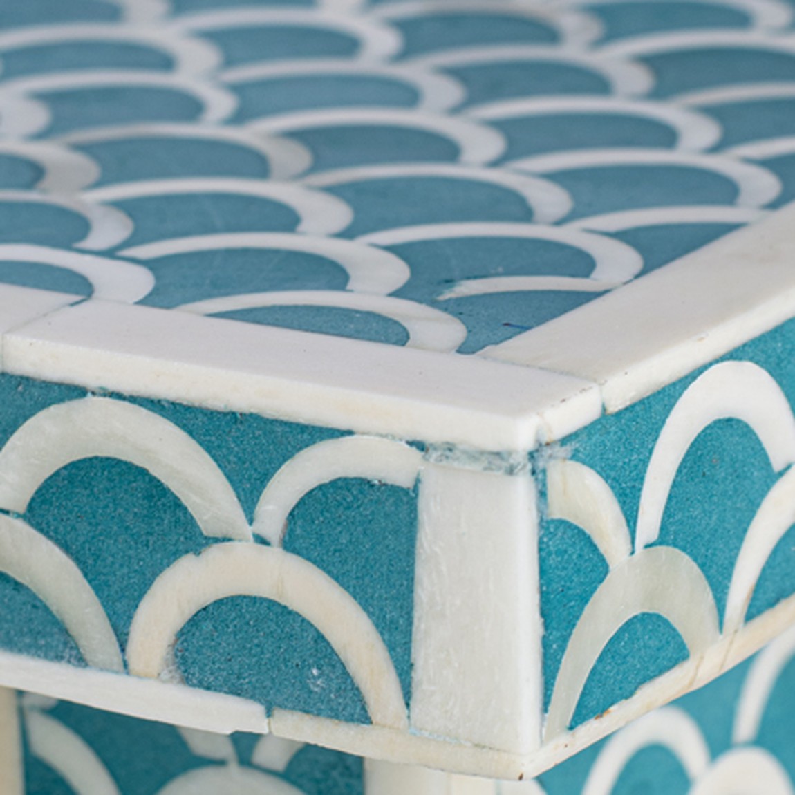Тумба bone fish scale inlay cupboard